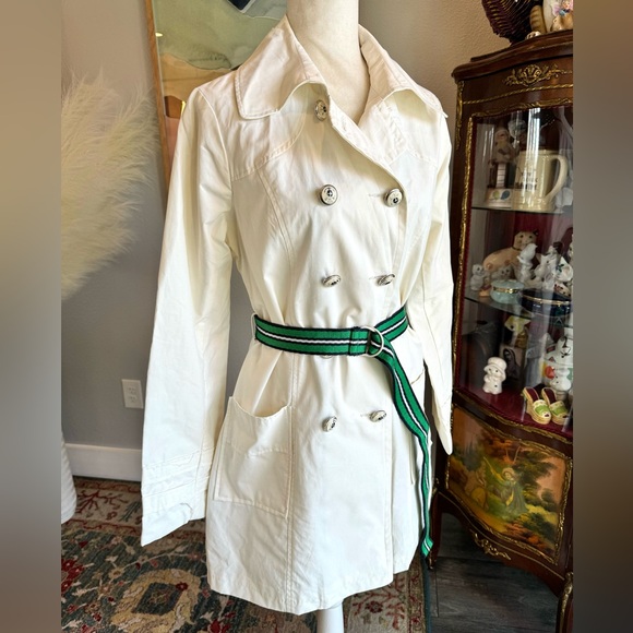 Steve Madden White Trench Coat - Picture 2 of 15